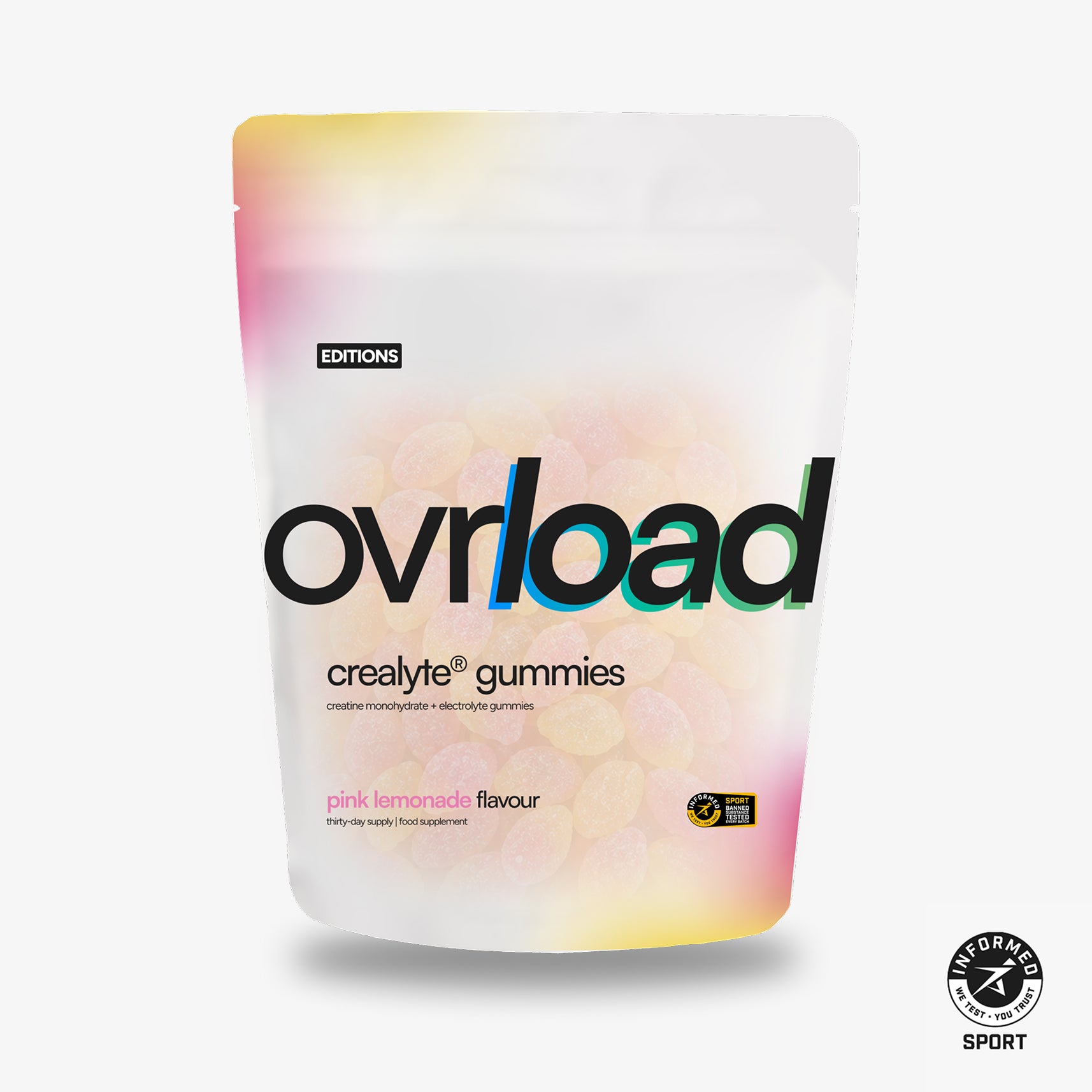 ovrload crealyte® gummies - pink lemonade